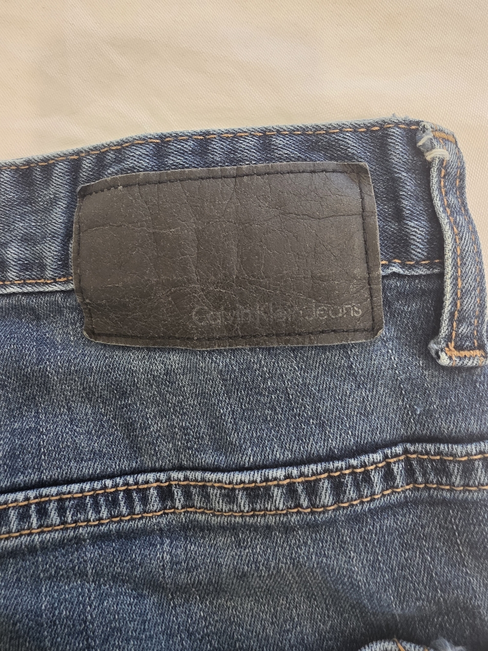 Calvin Klein Denim Collection Blue Stone Wash Jeans Men W34 L30